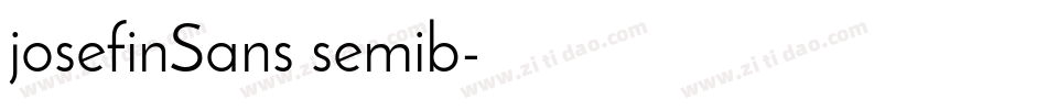 josefinSans semib字体转换